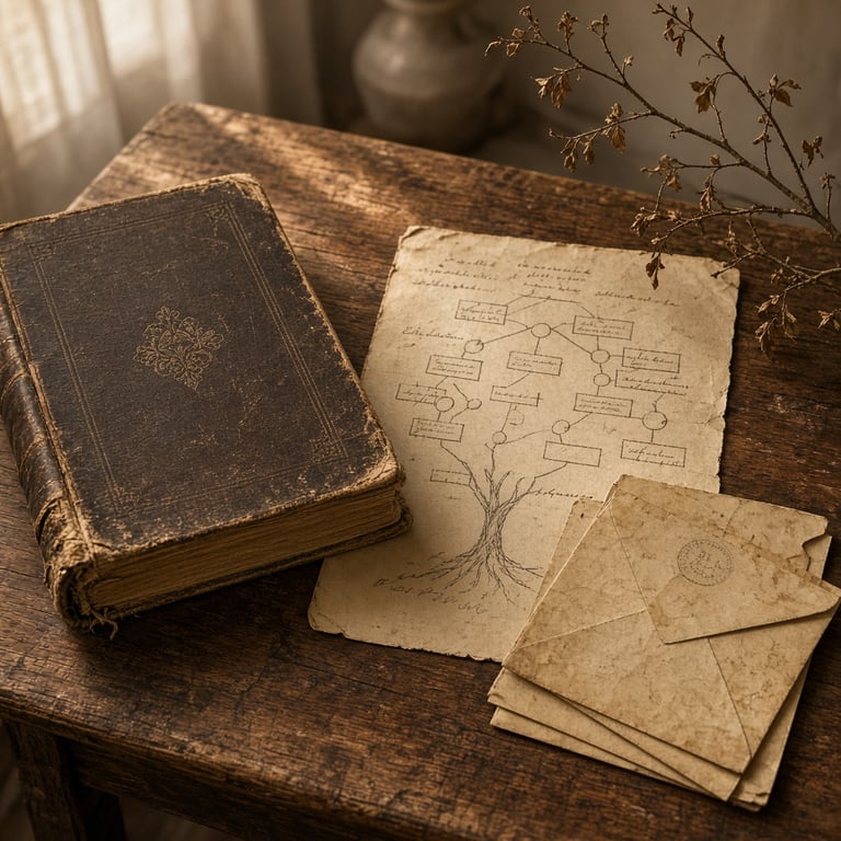 Familielijn en familiegeschiedenis door de generaties heen